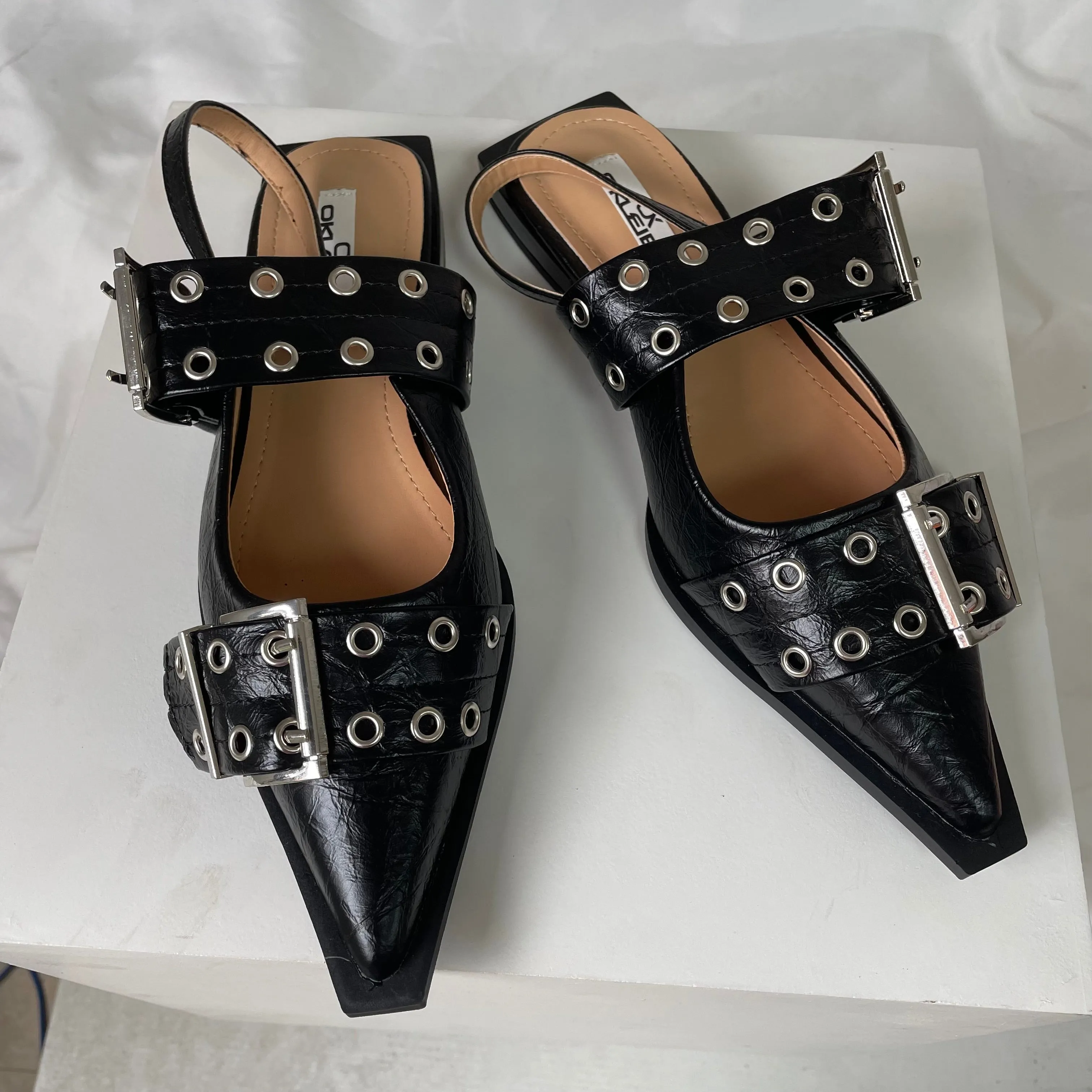 Belmont Buckle Heels
