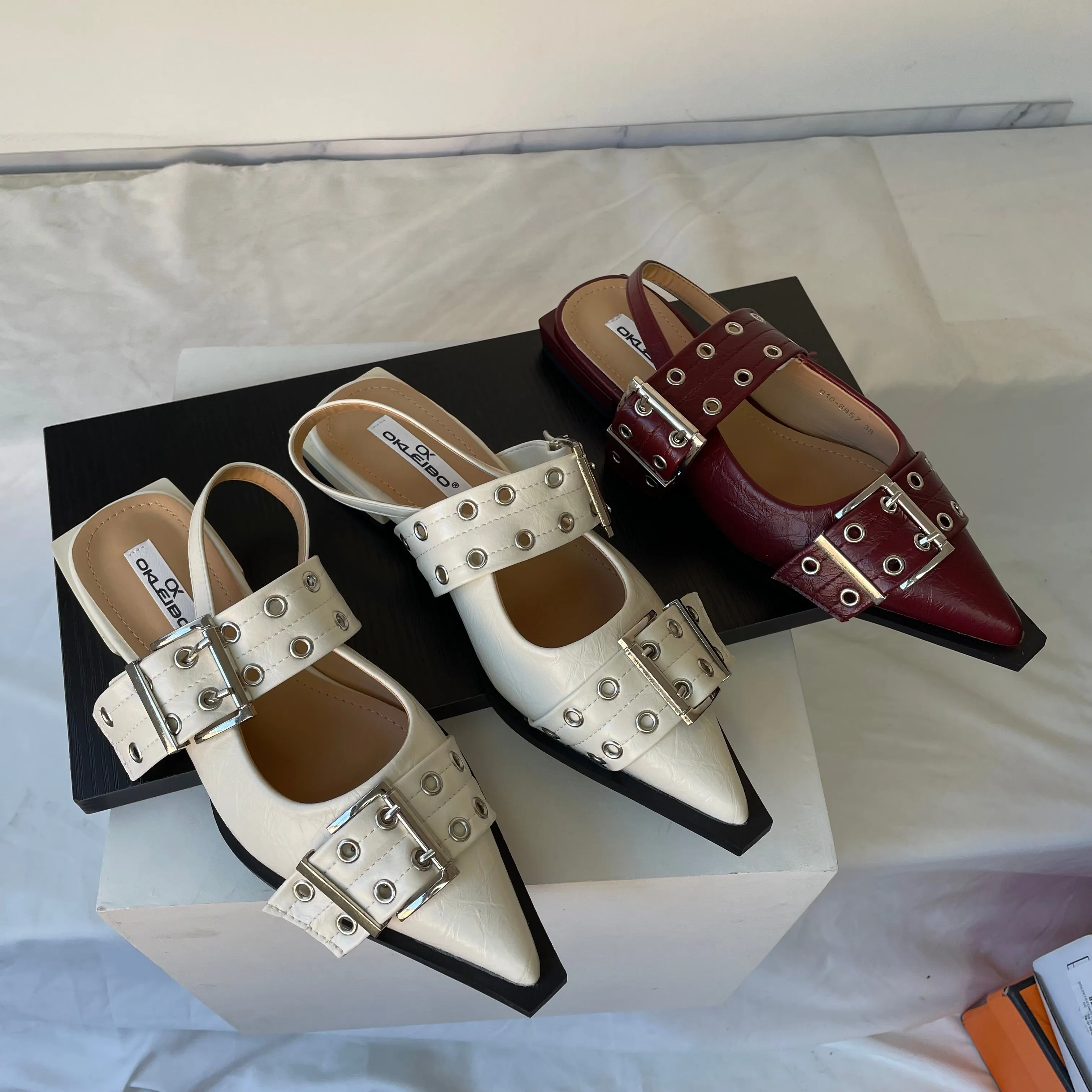 Belmont Buckle Heels