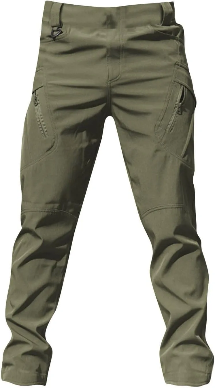 Cargo Pants for Men Water Resistance Relaxed Fit Waterproof Hiking Pants Outdoor Fishing with Pockets