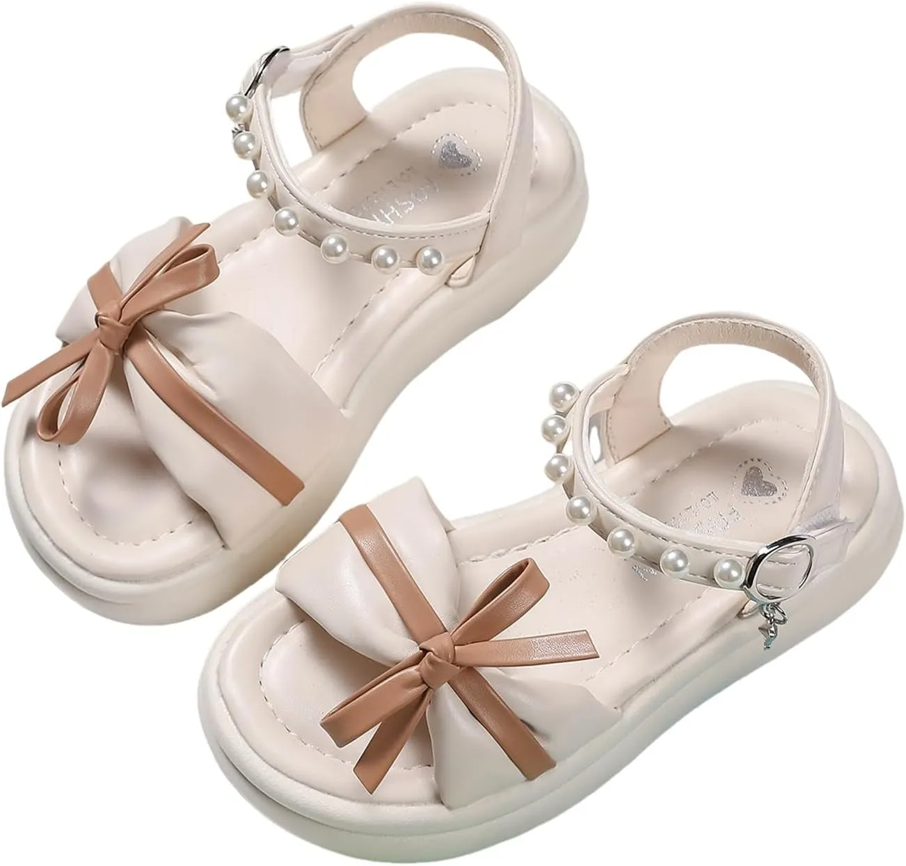 Girls Sandals Low Heel Shoes Comfortable Soft Sole Sandals Fashionable Open Toe Thick Sole Children