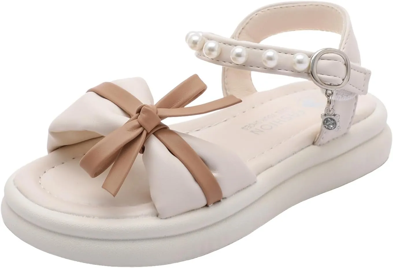 Girls Sandals Low Heel Shoes Comfortable Soft Sole Sandals Fashionable Open Toe Thick Sole Children