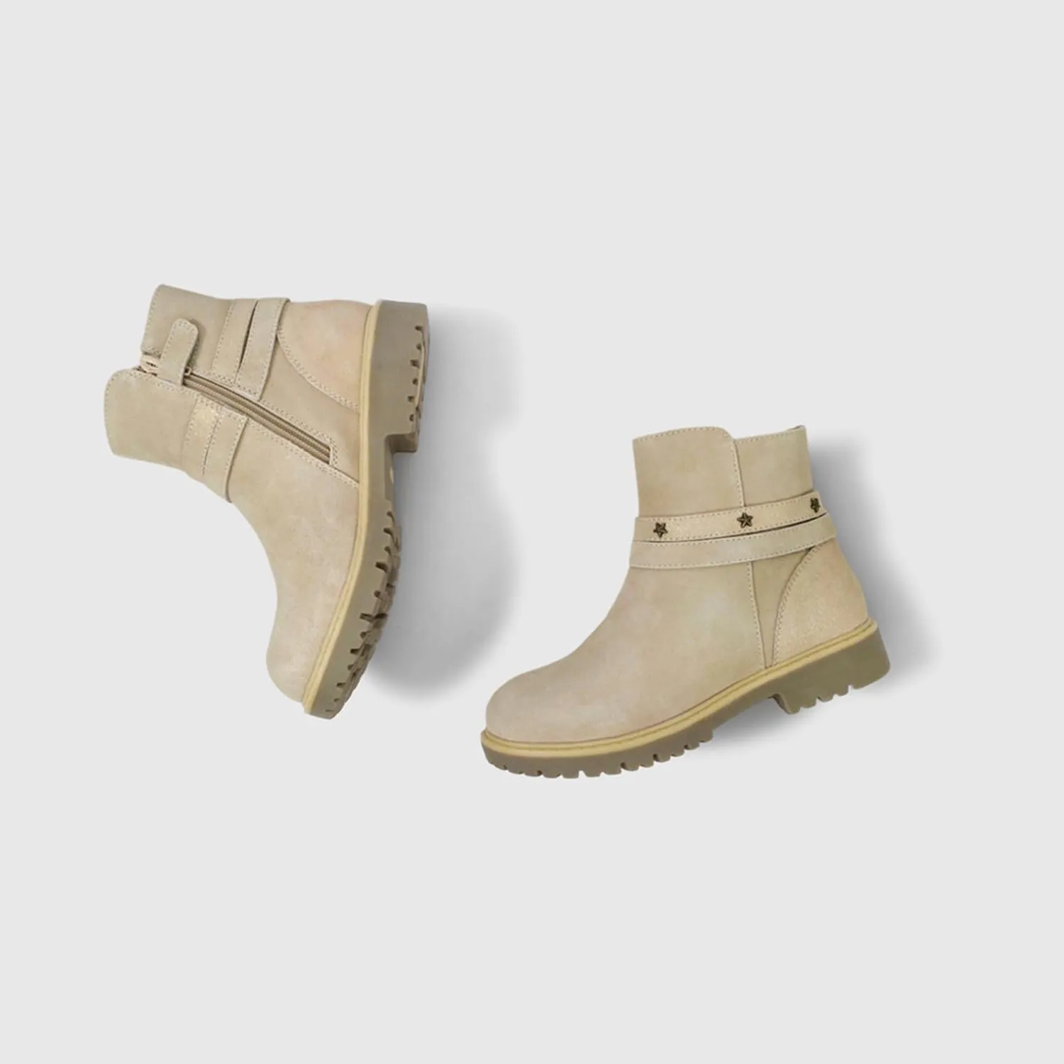 Kid Boots for Girls - Fashionable, Durable & Lightweight Boots - Leather, Non-Slip Insoles - Stylish Footwear for Kids