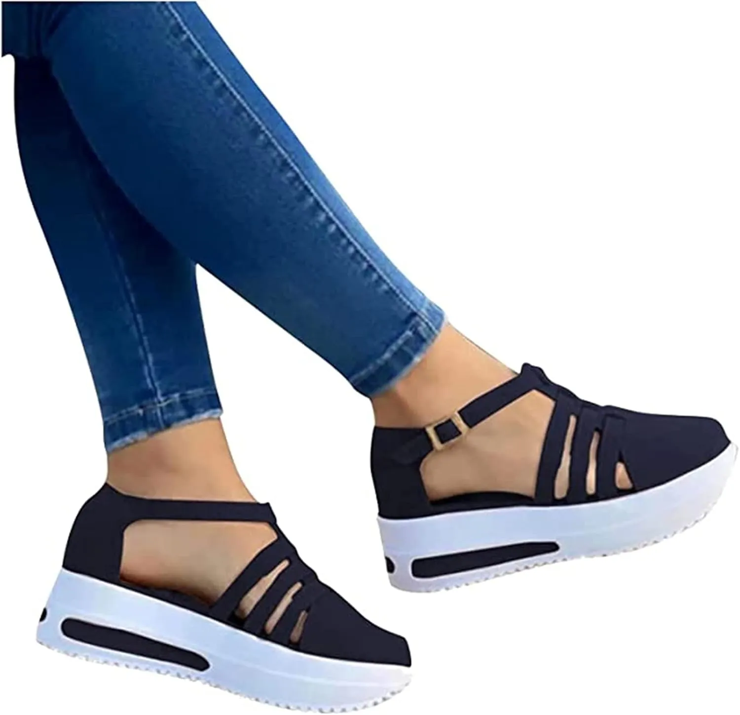 Lausiuoe Sneakers For Women Slip On Memory Foam Womens Low Top Canvas Sneakers Casual Fashion Running Lightweight Breathable Comfortable Walking Flat Shoes Loafers