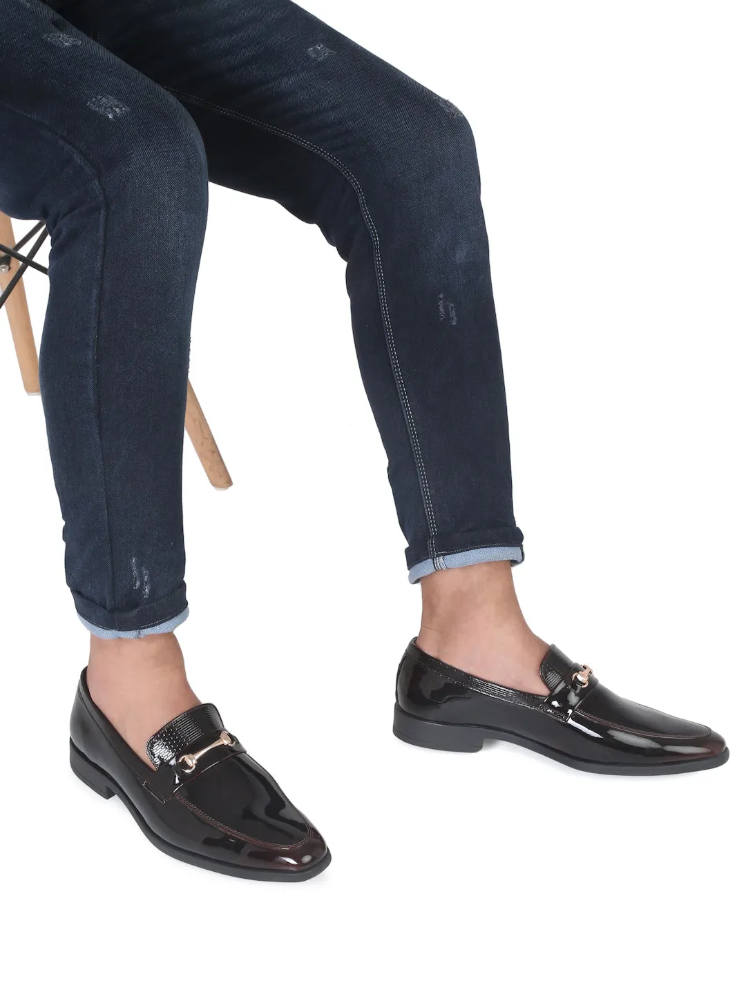 Pelle Albero Maroon Casual Slip-On Loafer For Men
