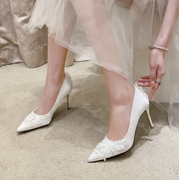 Petite Feet Small Size Wedding Bridesmaid Heels Shoes AS178