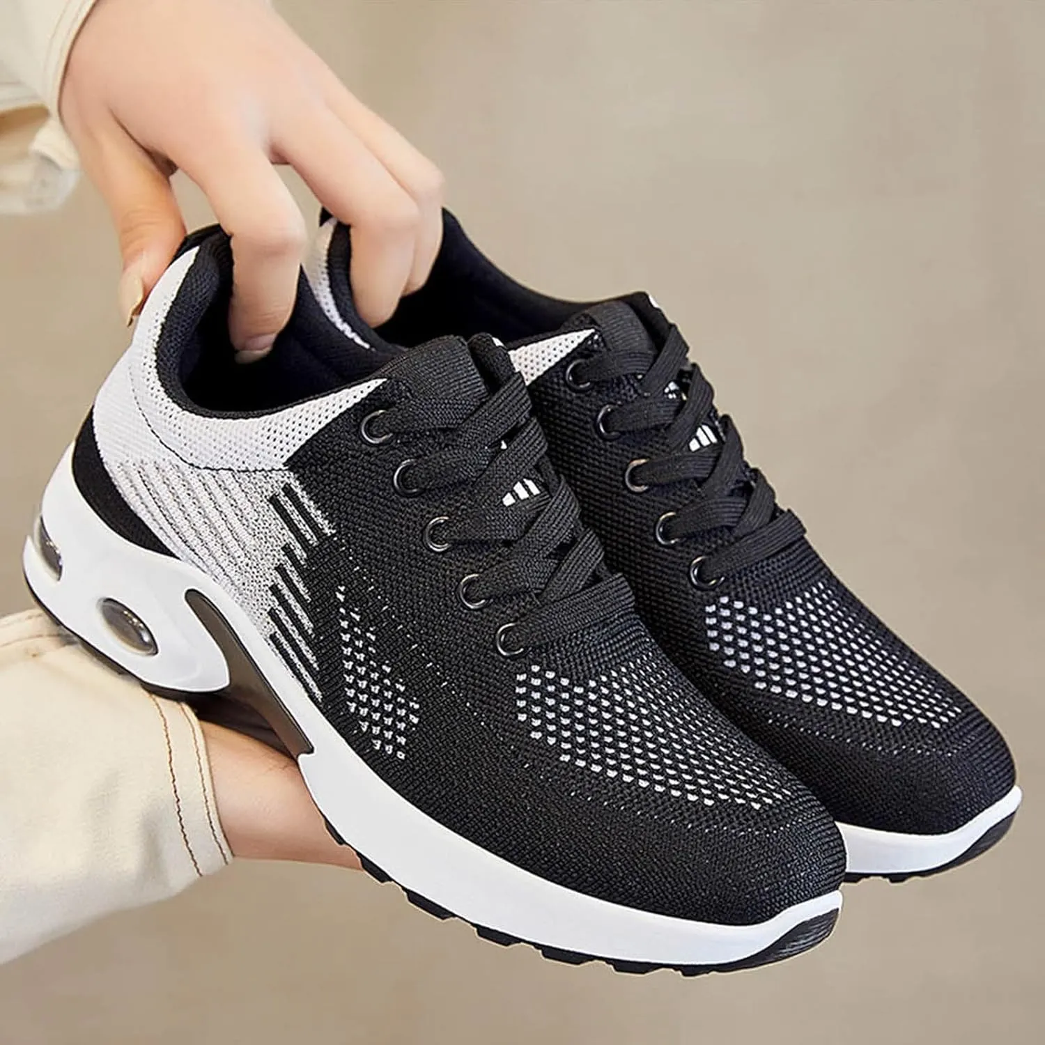 Women Orthopedic Sneakers Stylish Walking Shoes Non Slip Running Shoes Mesh Air Cushion Sneakers Comfortable Shoes