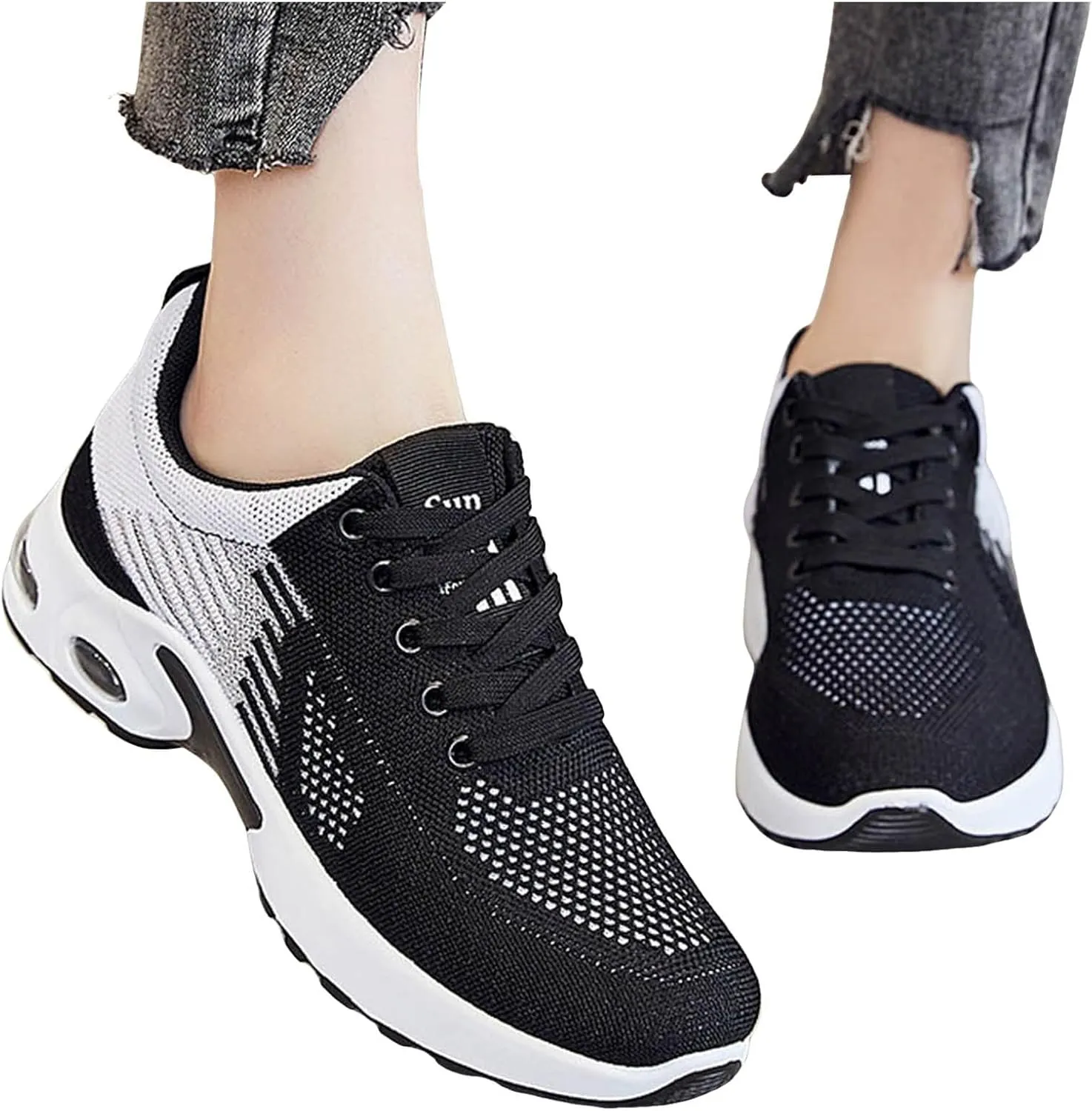 Women Orthopedic Sneakers Stylish Walking Shoes Non Slip Running Shoes Mesh Air Cushion Sneakers Comfortable Shoes