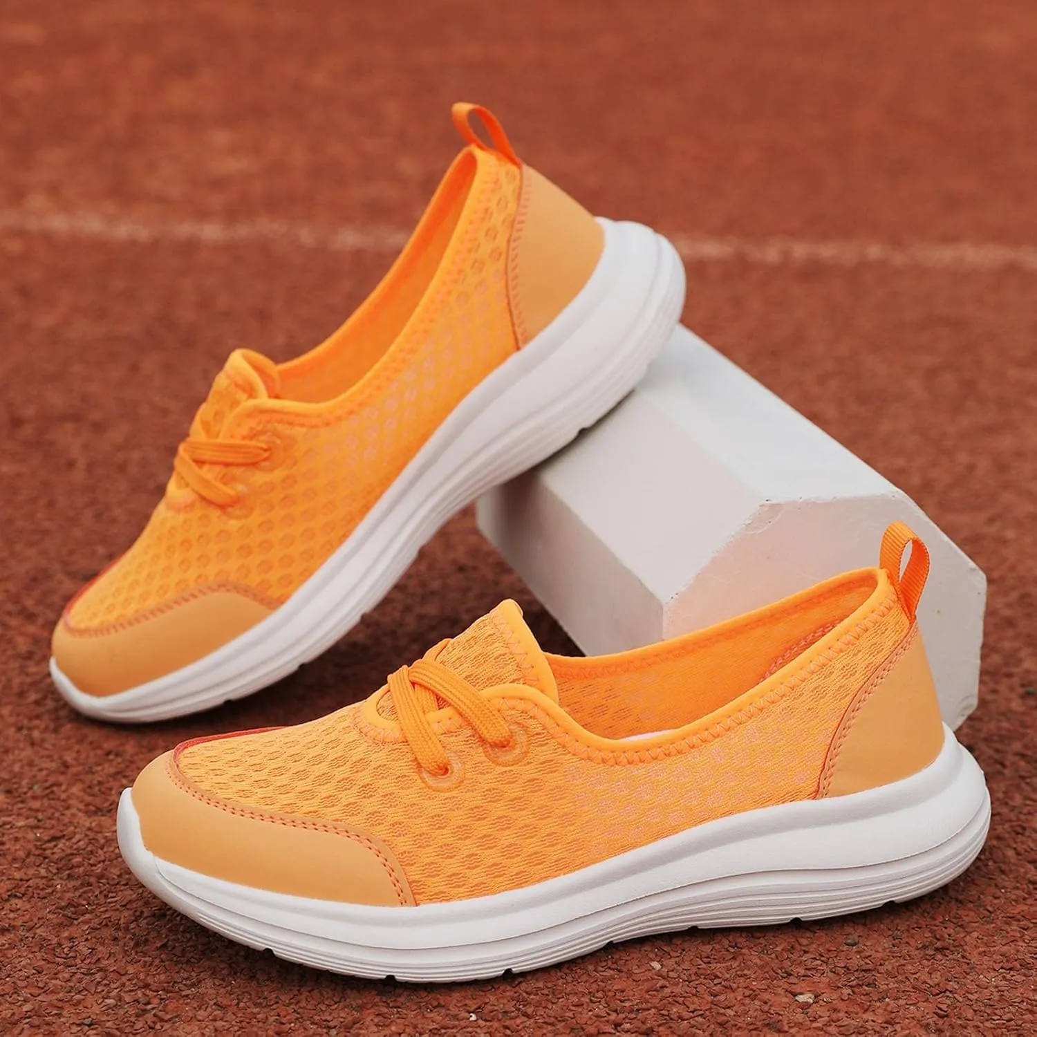 Women Shoes Soft Soled Mesh Casual Shoes Low Top Flat Soled Walking Shoes Sneaker Boots for Women Size 11
