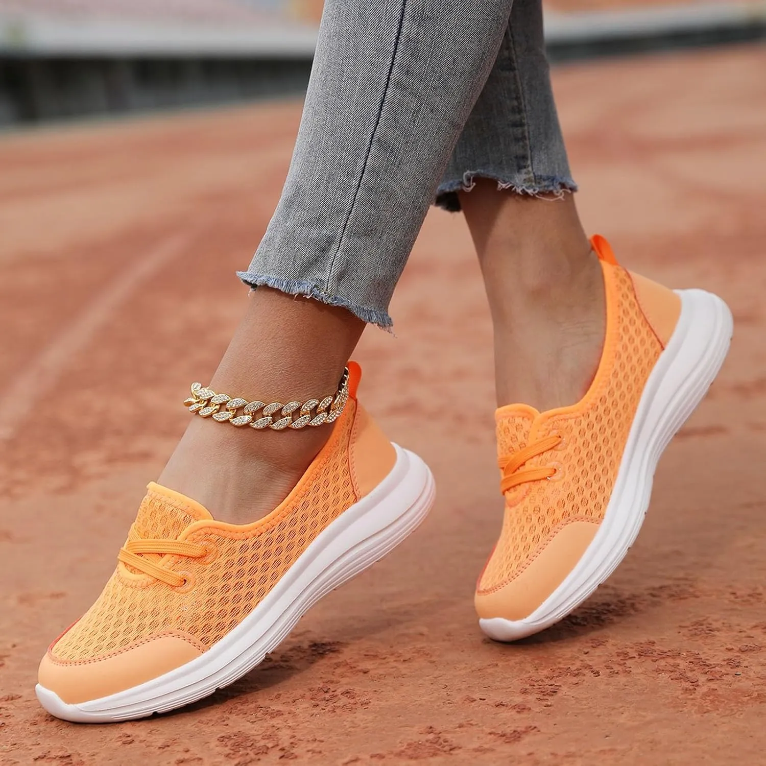 Women Shoes Soft Soled Mesh Casual Shoes Low Top Flat Soled Walking Shoes Sneaker Boots for Women Size 11