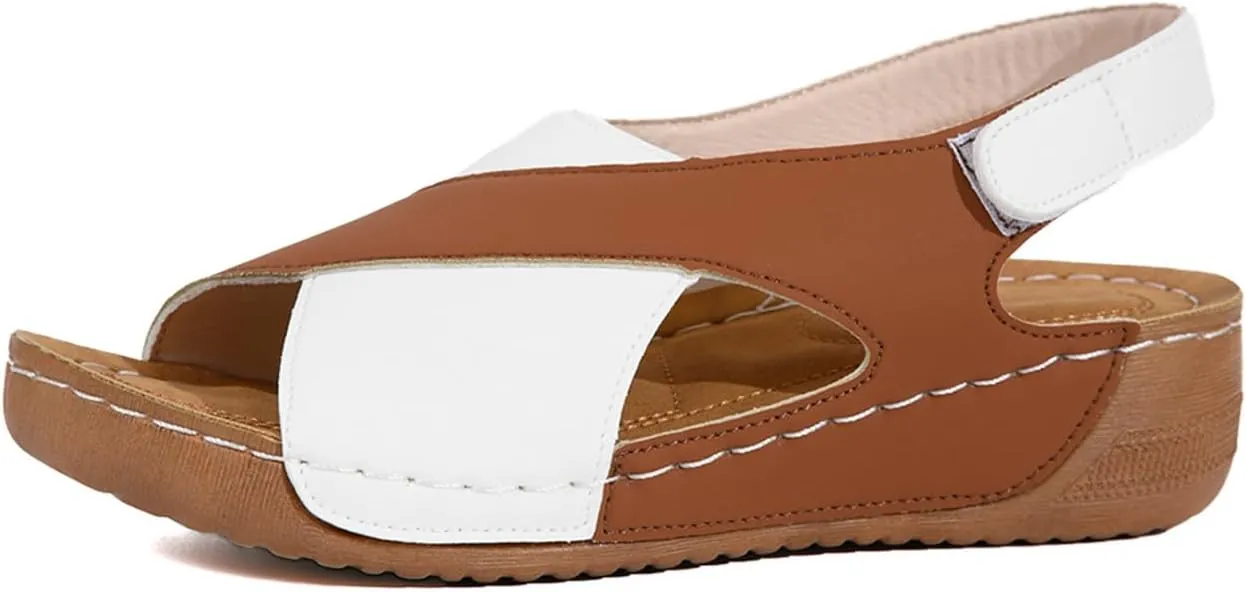 Womens Sandals Shoes Soft comfort Walking Summer Slide Shoes Open Toe Width Boho Beach Flat Slip On Sandles